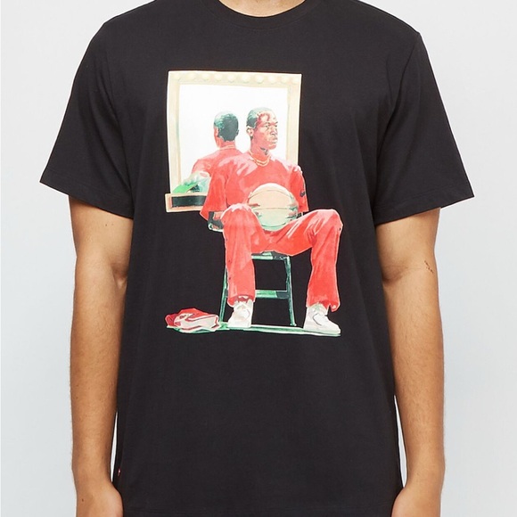 Nike Air Jordan Flight Artist Series By Jacob Rochester Black T-Shirt  Size XL. - Picture 9 of 13